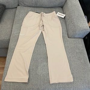 Khaki Skechers scrub pants